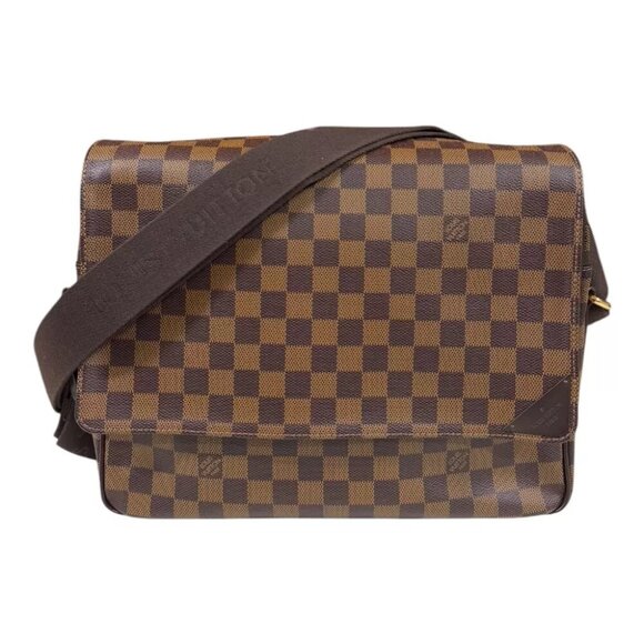 LOUIS VUITTON Shoulder Bag Damier canvas Damier Shelton MM used - Picture 1 of 10